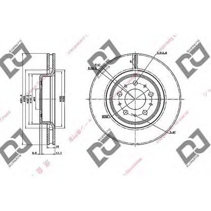 Zdjęcie Tarcza hamulcowa DJ PARTS BD1836