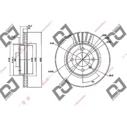 Photo Brake Disc DJ PARTS BD1842