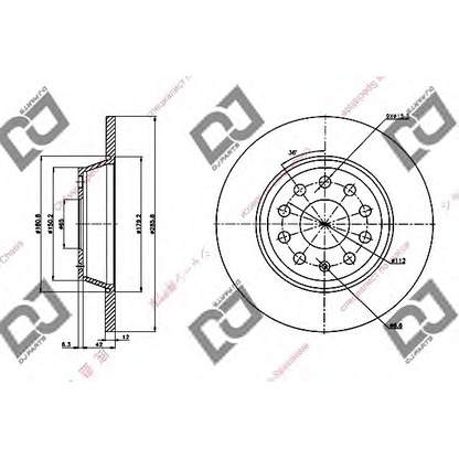 Foto Disco de freno DJ PARTS BD1328