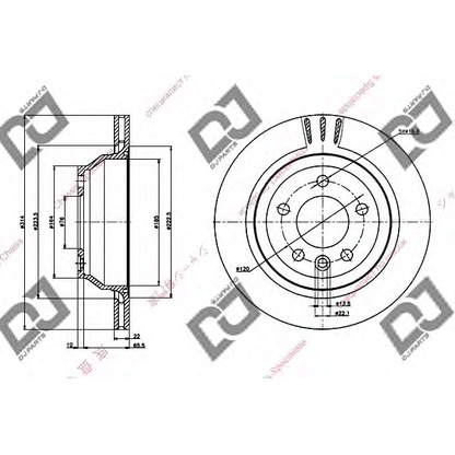 Foto Disco  freno DJ PARTS BD1334