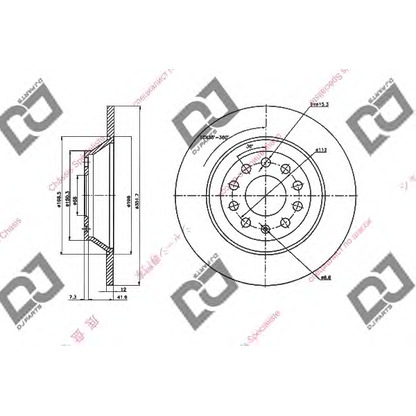 Фото Тормозной диск DJ PARTS BD1600