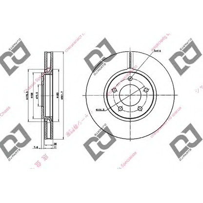 Foto Disco  freno DJ PARTS BD1643