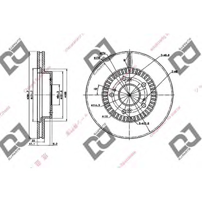 Foto Bremsscheibe DJ PARTS BD1686