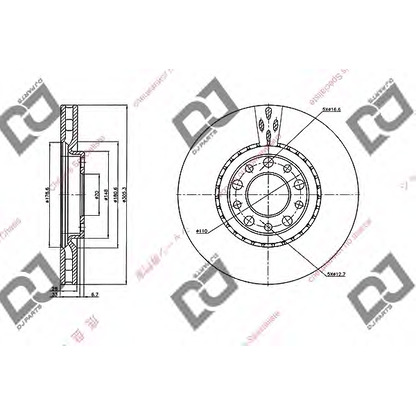 Foto Disco de freno DJ PARTS BD1935