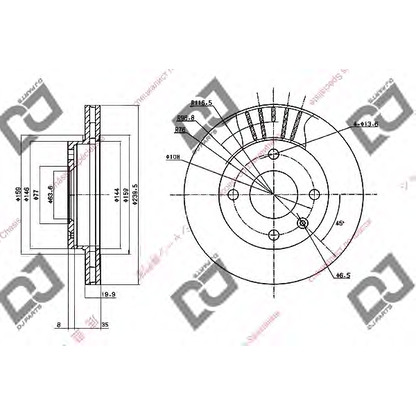 Фото Тормозной диск DJ PARTS BD1670