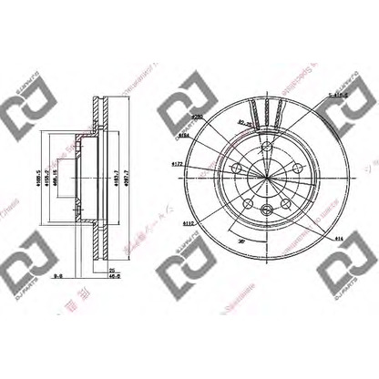 Photo Disque de frein DJ PARTS BD1671