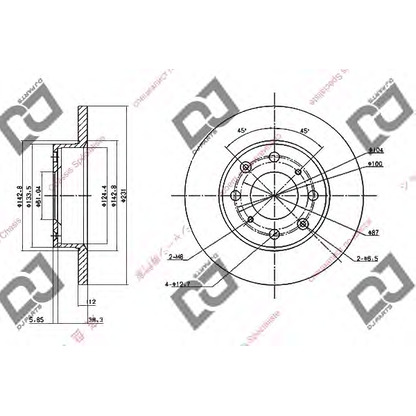 Фото Тормозной диск DJ PARTS BD1677