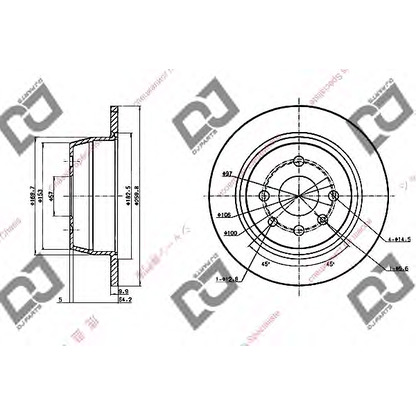 Foto Bremsscheibe DJ PARTS BD1766