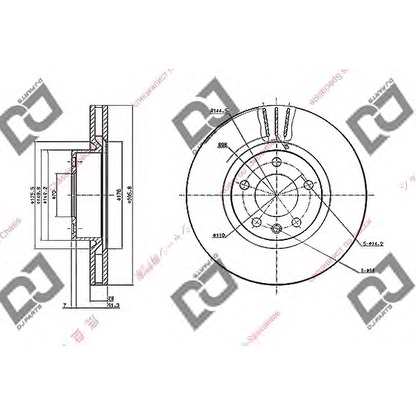 Foto Disco de freno DJ PARTS BD1767