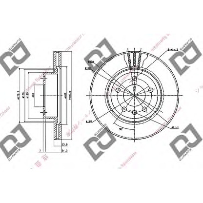 Photo Disque de frein DJ PARTS BD1771