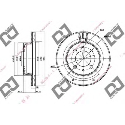 Foto Disco de freno DJ PARTS BD1562