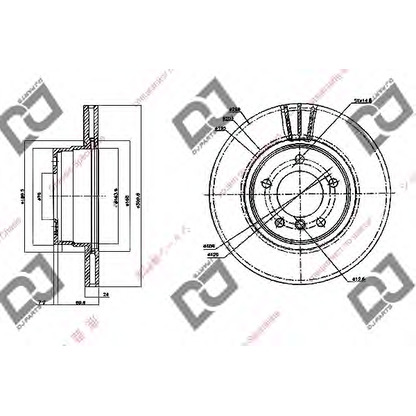 Zdjęcie Tarcza hamulcowa DJ PARTS BD1626