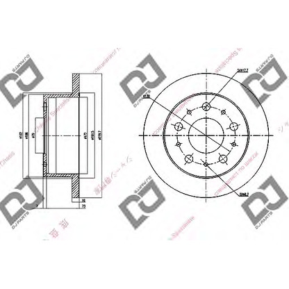 Zdjęcie Tarcza hamulcowa DJ PARTS BD1519