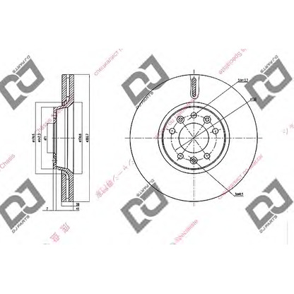 Zdjęcie Tarcza hamulcowa DJ PARTS BD1524