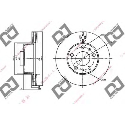 Zdjęcie Tarcza hamulcowa DJ PARTS BD1525