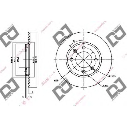 Фото Тормозной диск DJ PARTS BD1533