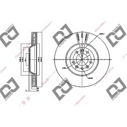 Photo Brake Disc DJ PARTS BD1535