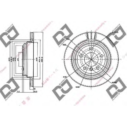 Zdjęcie Tarcza hamulcowa DJ PARTS BD1615