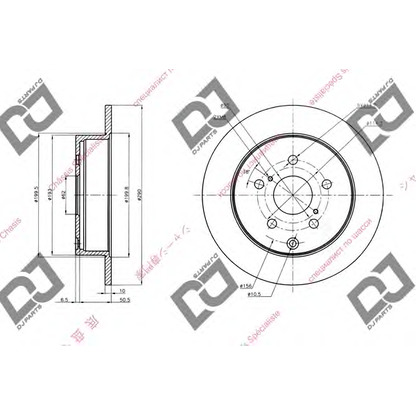 Zdjęcie Tarcza hamulcowa DJ PARTS BD1426