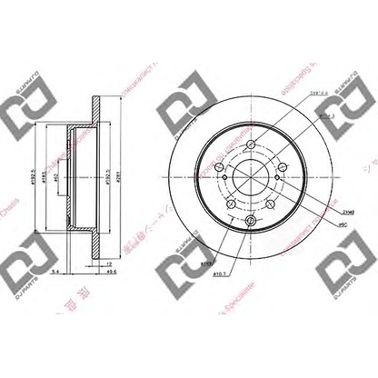 Foto Bremsscheibe DJ PARTS BD1428