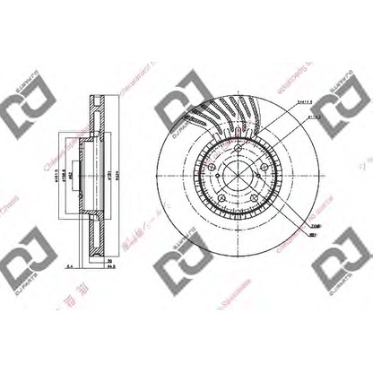 Zdjęcie Tarcza hamulcowa DJ PARTS BD1435