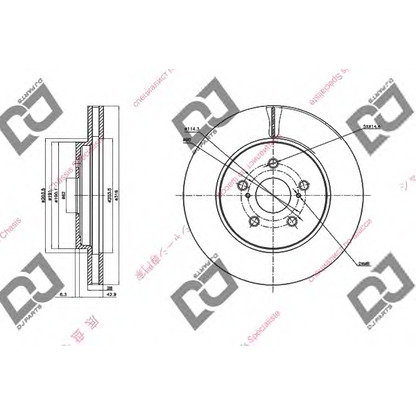 Foto Disco de freno DJ PARTS BD1440