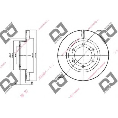 Фото Тормозной диск DJ PARTS BD1444