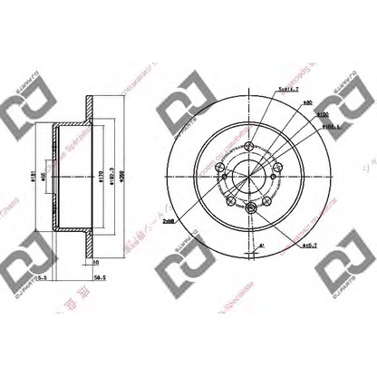 Photo Disque de frein DJ PARTS BD1448