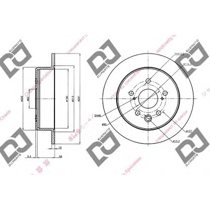 Zdjęcie Tarcza hamulcowa DJ PARTS BD1462