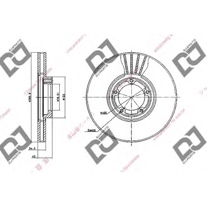 Foto Bremsscheibe DJ PARTS BD1472