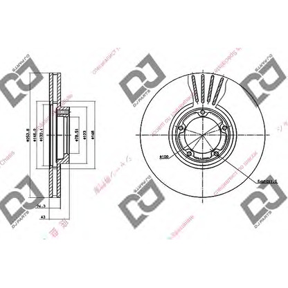 Foto Bremsscheibe DJ PARTS BD1474