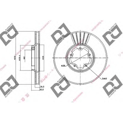 Foto Bremsscheibe DJ PARTS BD1475