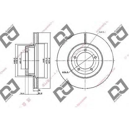 Zdjęcie Tarcza hamulcowa DJ PARTS BD1479