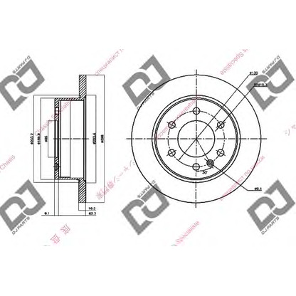 Photo Brake Disc DJ PARTS BD1491