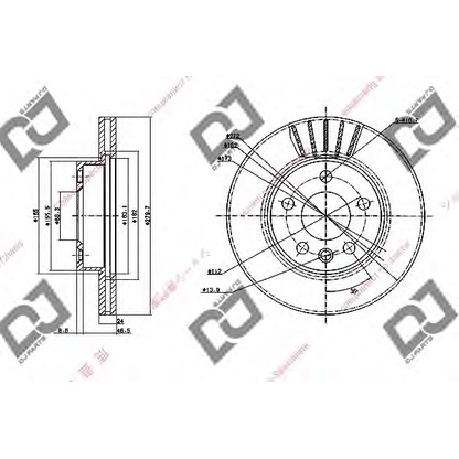 Photo Brake Disc DJ PARTS BD1503