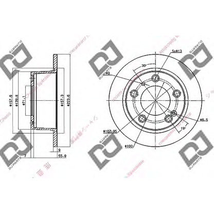 Photo Brake Disc DJ PARTS BD1513