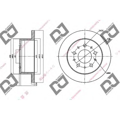 Photo Brake Disc DJ PARTS BD1516