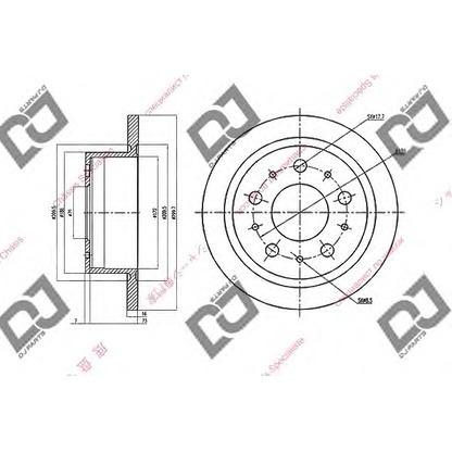 Foto Disco  freno DJ PARTS BD1517