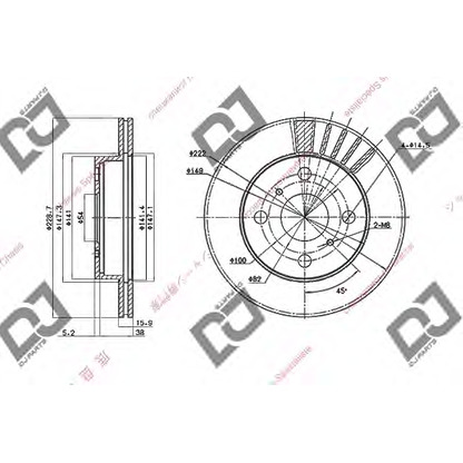 Фото Тормозной диск DJ PARTS BD1559