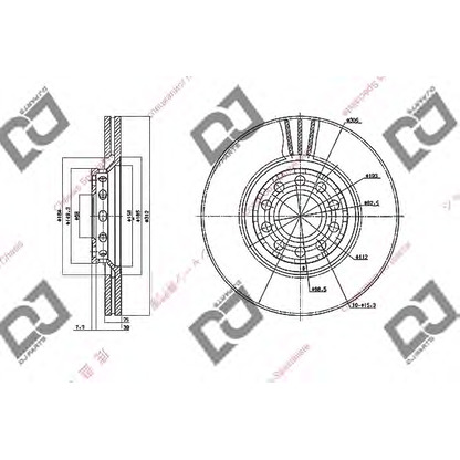 Фото Тормозной диск DJ PARTS BD1569