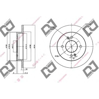 Foto Disco de freno DJ PARTS BD1358