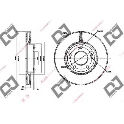 Zdjęcie Tarcza hamulcowa DJ PARTS BD1369