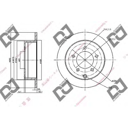 Foto Disco  freno DJ PARTS BD1383