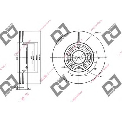 Zdjęcie Tarcza hamulcowa DJ PARTS BD1406