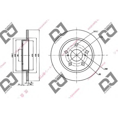 Zdjęcie Tarcza hamulcowa DJ PARTS BD1414