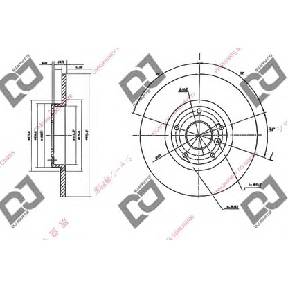 Foto Bremsscheibe DJ PARTS BD1608