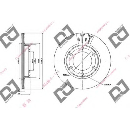 Foto Disco de freno DJ PARTS BD1821