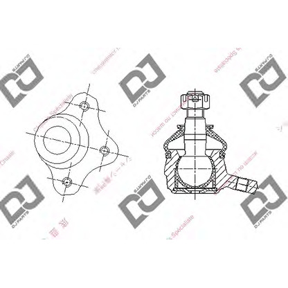 Zdjęcie Przegub mocujący / prowadzący DJ PARTS DB1053