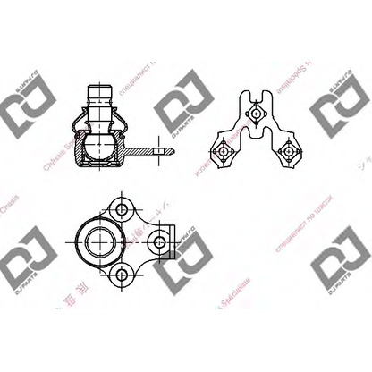 Foto Rótula de suspensión/carga DJ PARTS DB1266