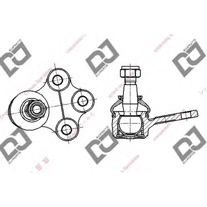 Zdjęcie Przegub mocujący / prowadzący DJ PARTS DB1269